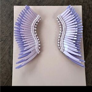 MIGNONNE GAVIGAN Midi Madeline Wing Purple Lavender Earrings